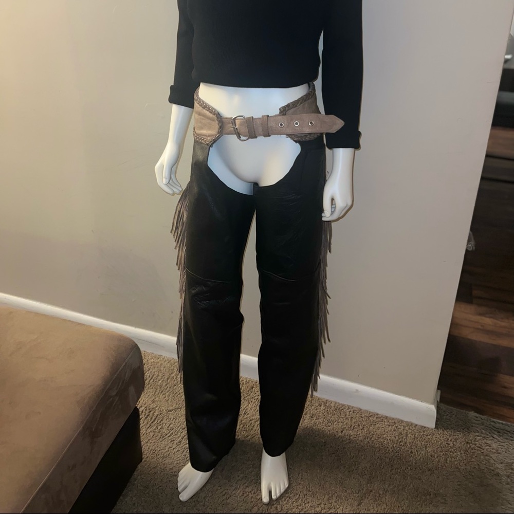 Authentic Vintage Leather Chaps Women!